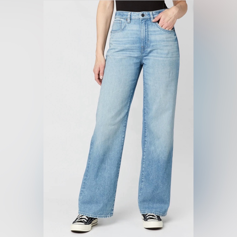 BUFFALO DAVID BITTON Light BLUE High Rise Wide Leg Addie Women's Jeans 31 new